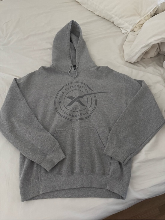 Gray Pullover Hoodie Spacex